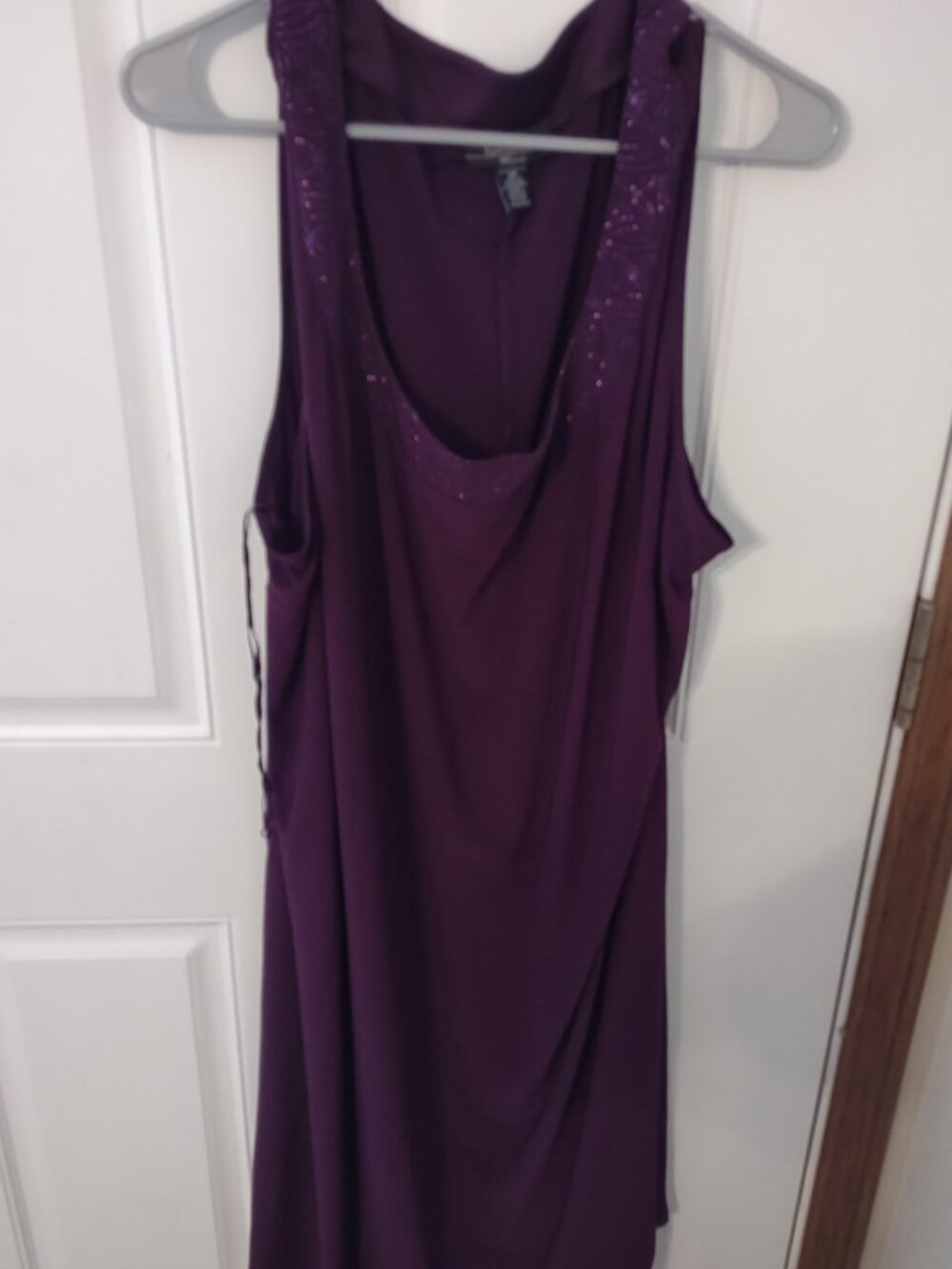 Plum 2 Piece Jacket Dress by R & M Richards - Picture 2 of 4